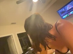 Absolute Freak GF - Dirty Talking - Multiple Orgasms - Gets Face Fucked and Licks His Cum Thumb