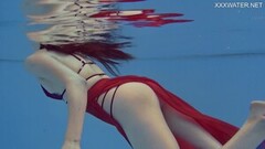 Kinky Swimming pool hot erotics by Marfa Thumb